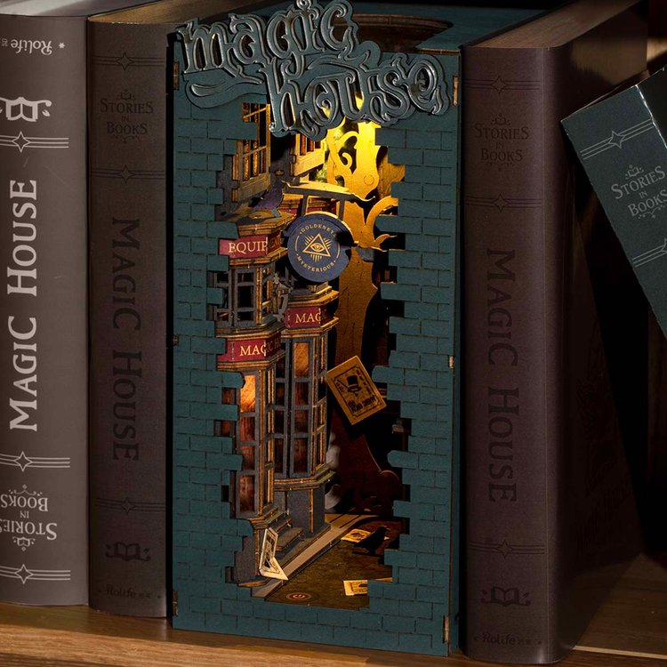 MAGIC HOUSE - DIY BOOKENDS KIT - ROBOTIME