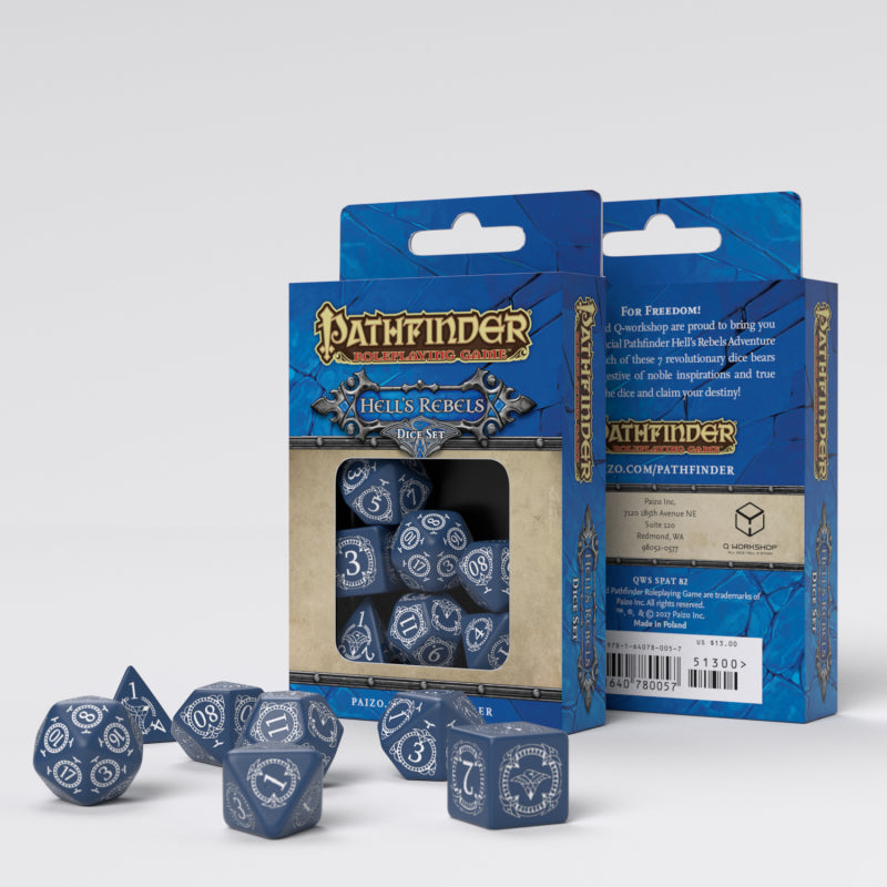 Pathfinder Hells Rebels 7 Dice Set - Q Workshop