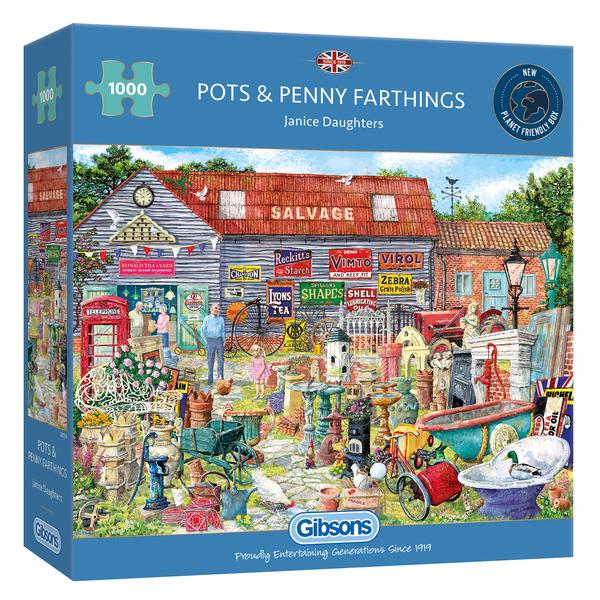 Pots & Penny Farthings 1000pc - Gibsons