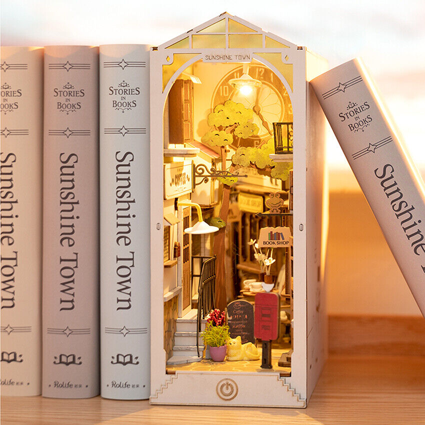 SUNSHINE TOWN - DIY BOOKENDS KIT - ROBOTIME