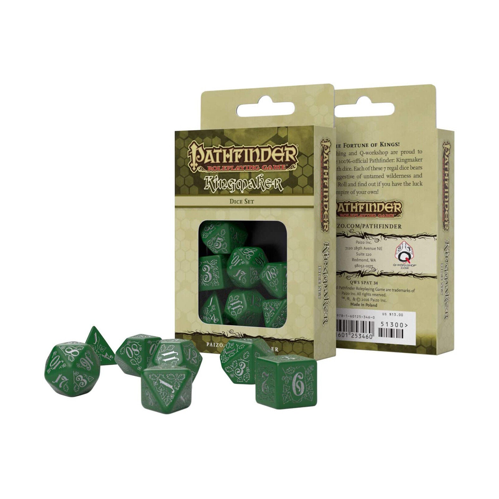 Kingmaker 7 Dice Set - Q Workshop